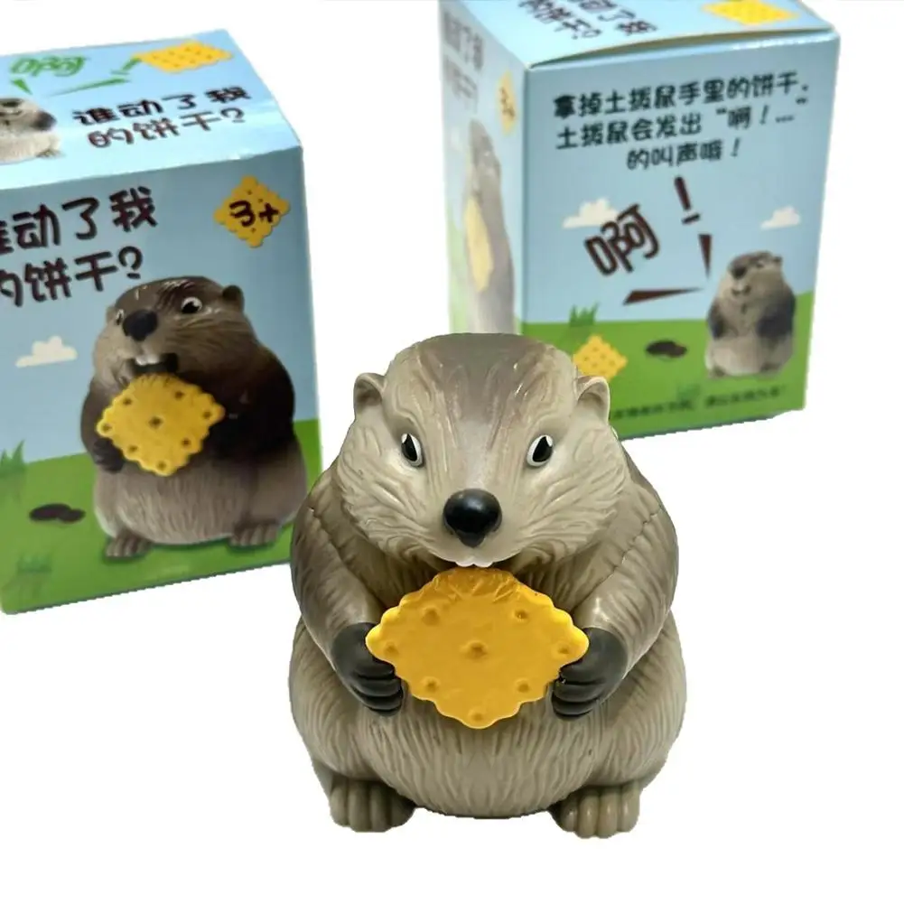 Screaming Marmot Prank Toy Funny Shape Abstract Sounding Toy Desktop Size Funny Prank Toy For Home Office Stress Relief Toy