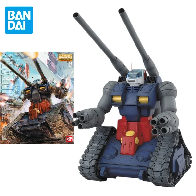 Bandai Original Gundam Model Kit Anime Figure MG 1/100 RX-75 GUNTANK Action Figures Toys Collectible Ornament Gifts for Children