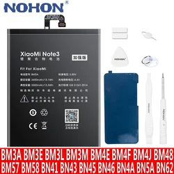 NOHON Replacement Battery For Xiaomi Mi Note 3 2 Mix 4 Mi 9 Lite SE 8 POCO F1 M3 Mi3 Pro 11T A3 BM3A BM48 BM3L BM4F BM4J BM58