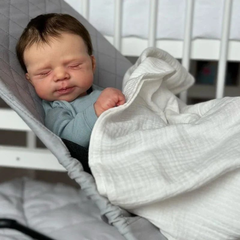 18inch Reborn Baby Doll Pascale Newborn Baby Size Real Looking Baby Dolls 3D Skin with Detailed Veins Muñecas Bebe Reborn boneca