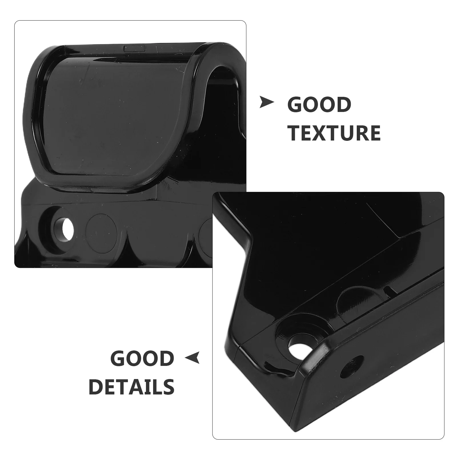 مجموعة واحدة من قطع غيار بوابة الطفل القابلة للسحب، مجموعة أجهزة سوداء للاستخدام في الأماكن المغلقة، درج الدرج، تتضمن دعامات المزالج #2