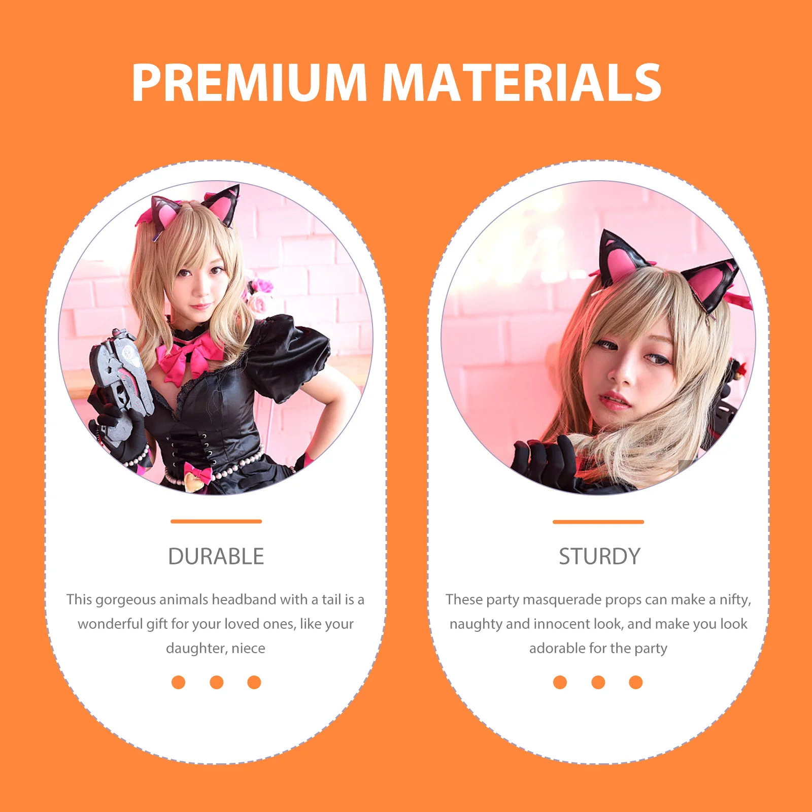 

1Set Fox Ear Headband Tail Costume Hair Decor Festival Party Accessories Girls Women Photo Prop Party Headband