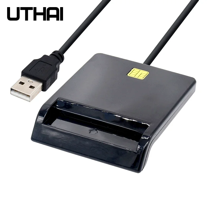 UTHAI X01 USB Smart Card Reader For Bank Card IC/ID EMV card Reader  High Quality for Windows 7 8 10 Linux OS USB-CCID ISO 7816