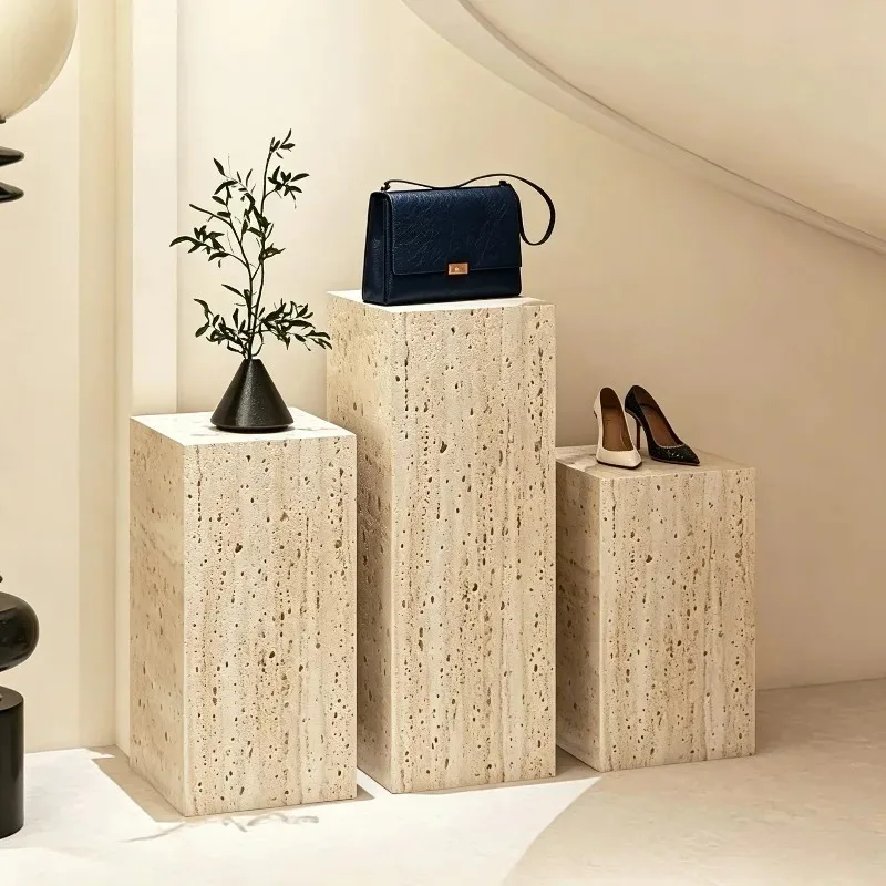 Clothing Store Display Stand Multi Height Cube Pedestal Shoe Display Rack Retail Shop Window Display Base for Clothes Bag Decor