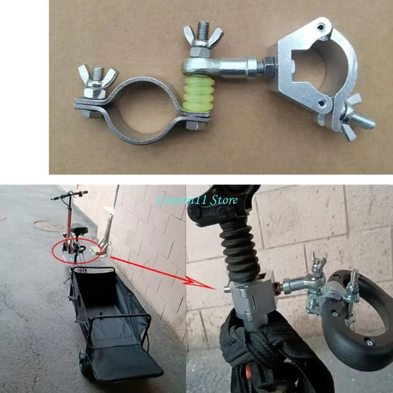 Y1UB Cargo Transport Trailer Coupler, Metal Towing Link for Carts