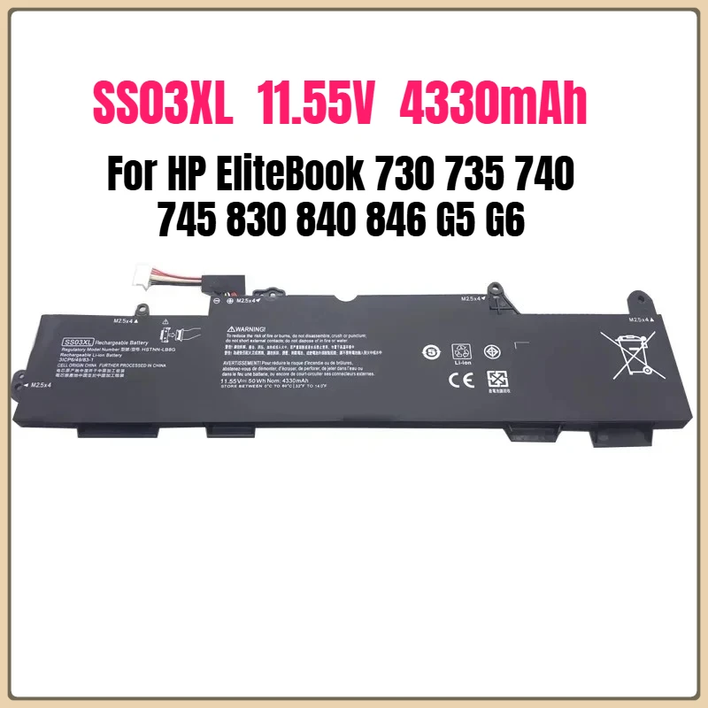 

Аккумулятор для ноутбука SS03XL для HP EliteBook 730 735 740 745 755 830 840 846 ZBook 14u G5 HSN-I12C HSN-I13C-4 HSN-I13C-5
