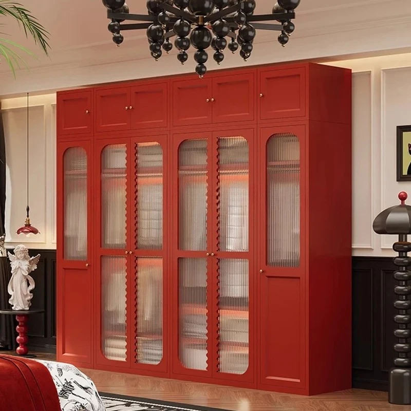 X-S Wooden Modern Closet Nordic Storage Clothes Fabric Kids Wardrobe Bedroom Organizer Cabinet Dining Home Furniture