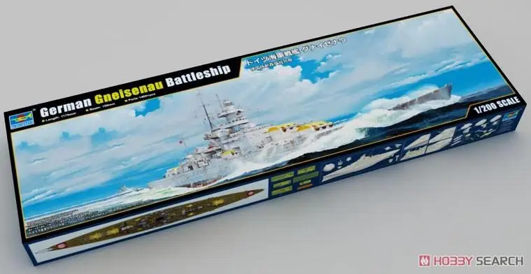 

TRUMPETER 03714 1:200 german navy battleship gunizenau (plastic model)