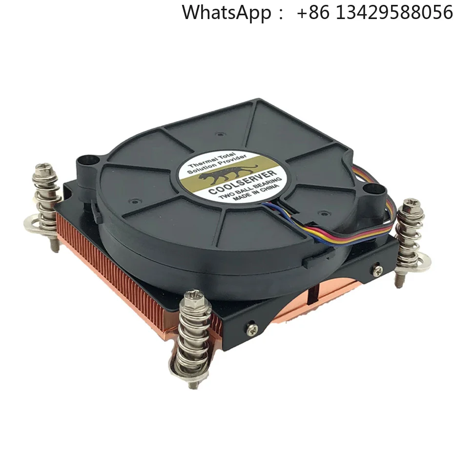 

COOLSERVER 1U3CC Server CPU Cooler Fan 4pin PWM 3000RPM Cooling Fan for LGA2011 115X Machine Chass Workstation Cabinet Radiator