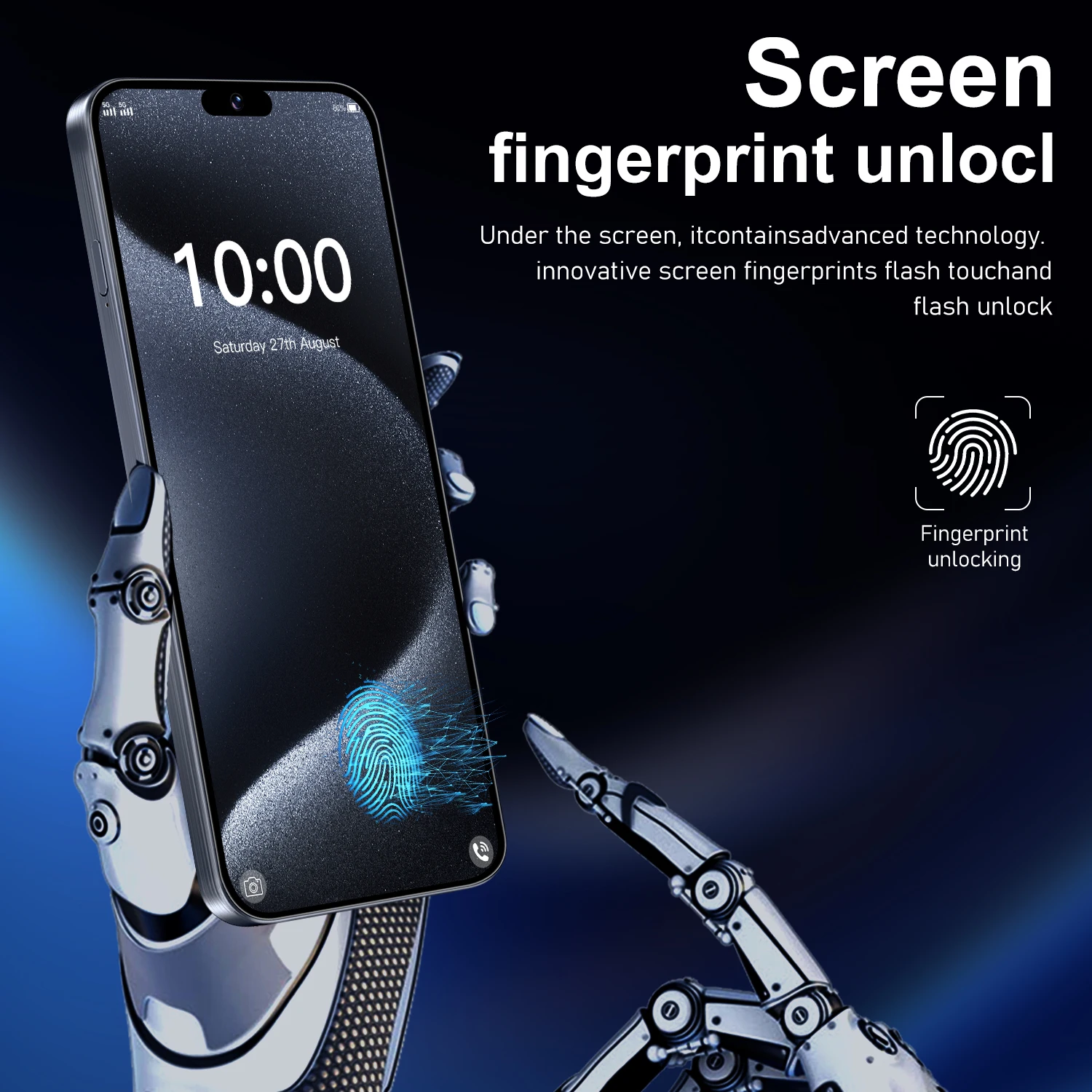 The phone case is used for i16 pro max 5G Android14 Snapdragon 8th Generation 3 Memory Facial Unlock