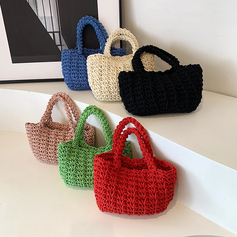 Handmade Woven Women\'s Bag 2024 New Fashion, Leisure and Popular Beach Bag Handbag, Exquisite Grass Woven Bag