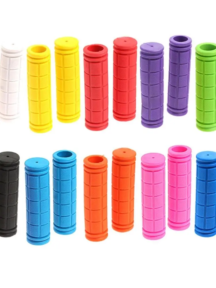 AliExpress NONE 1 Pair Non-slip Bicycle Handlebar Grips Various Colors Durable Bike Rubber Handlebar Cover Riding Accessories Universal