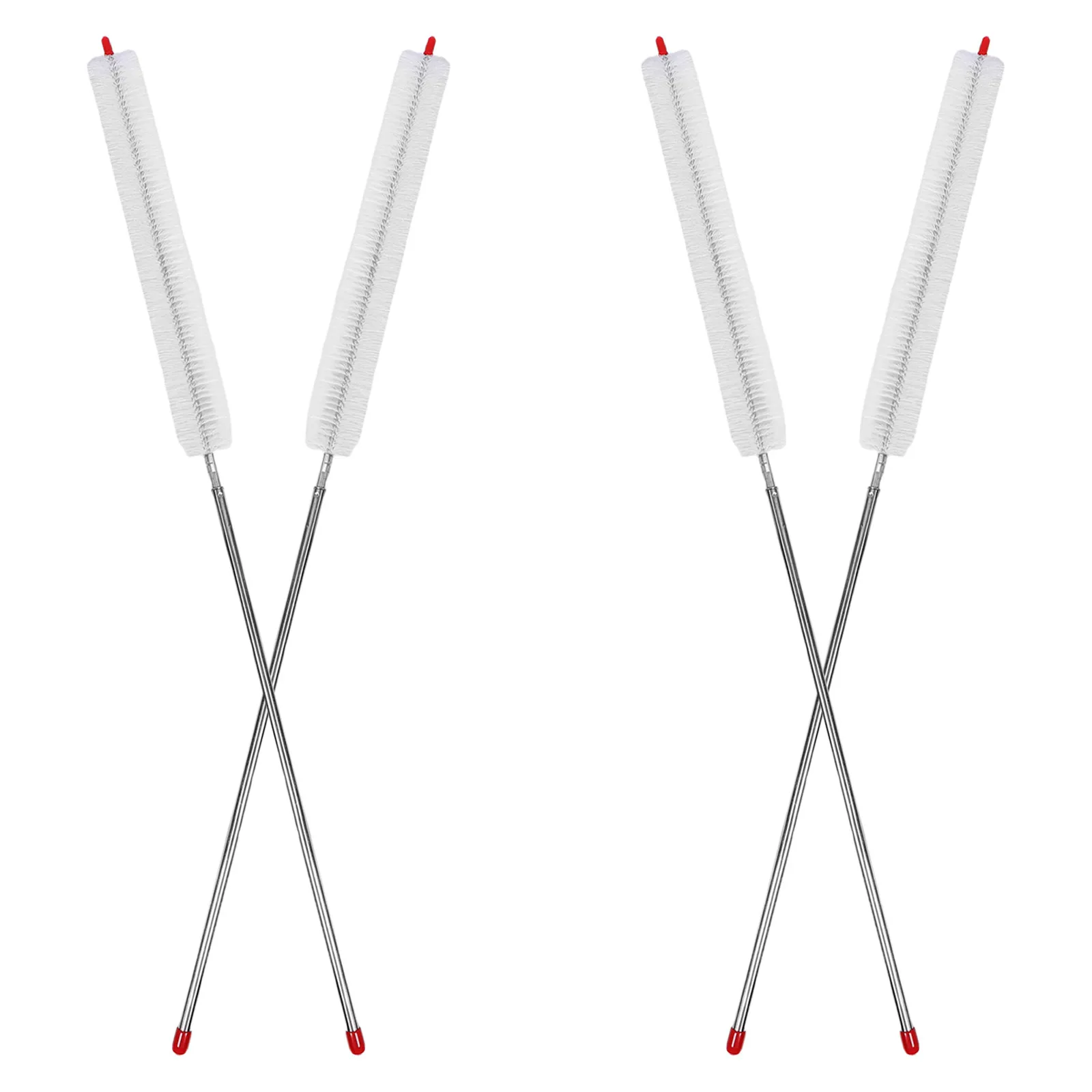 4Sets Radiator Fin Cleaner Brush Long Car Radiator Cleaning Tool Automotive Cooling System Maintenance