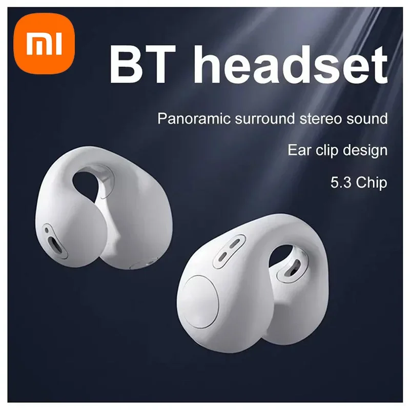 Xiaomi Earclip Wireless Bluetooth 5.3 Earphones Headphones Outdoor Sport Headset Touch Control Earbuds for Huawei iphone Samsung