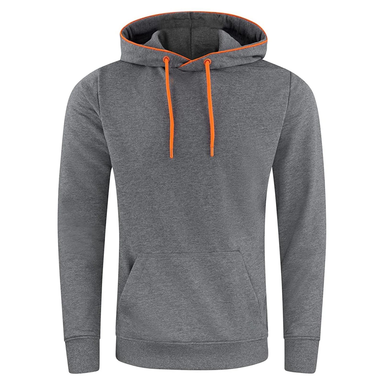 Spring Autumn Solid Casual Tracksuit Streetwear Hooded Pullover Sportswear Man's Clothing Warm Hoodies Sweatshirts Men MY615