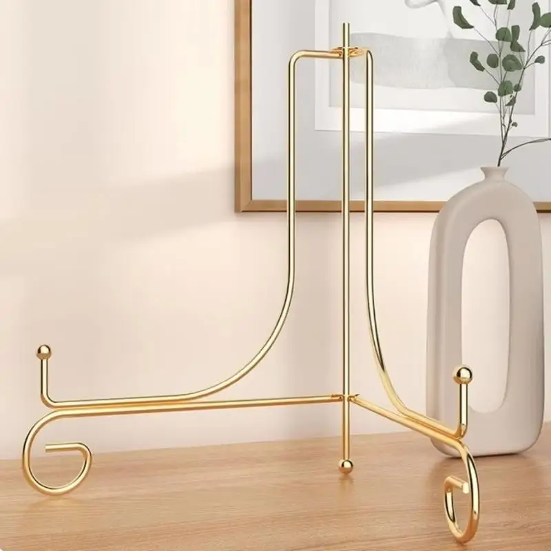 1Pcs 4/5/6/7/8/10inch Metal Easel Rack Durable Foldable Plate Stands Iron Solid Display Stand Vinyl Table Top Display