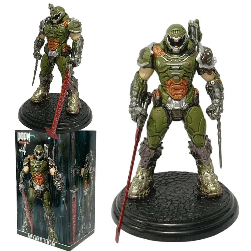

В наличии: Коллекционная фигурка DOOM The Dark Ages (Аниме-игра), механическая, большая, из ПВХ, для декора, модель-игрушка