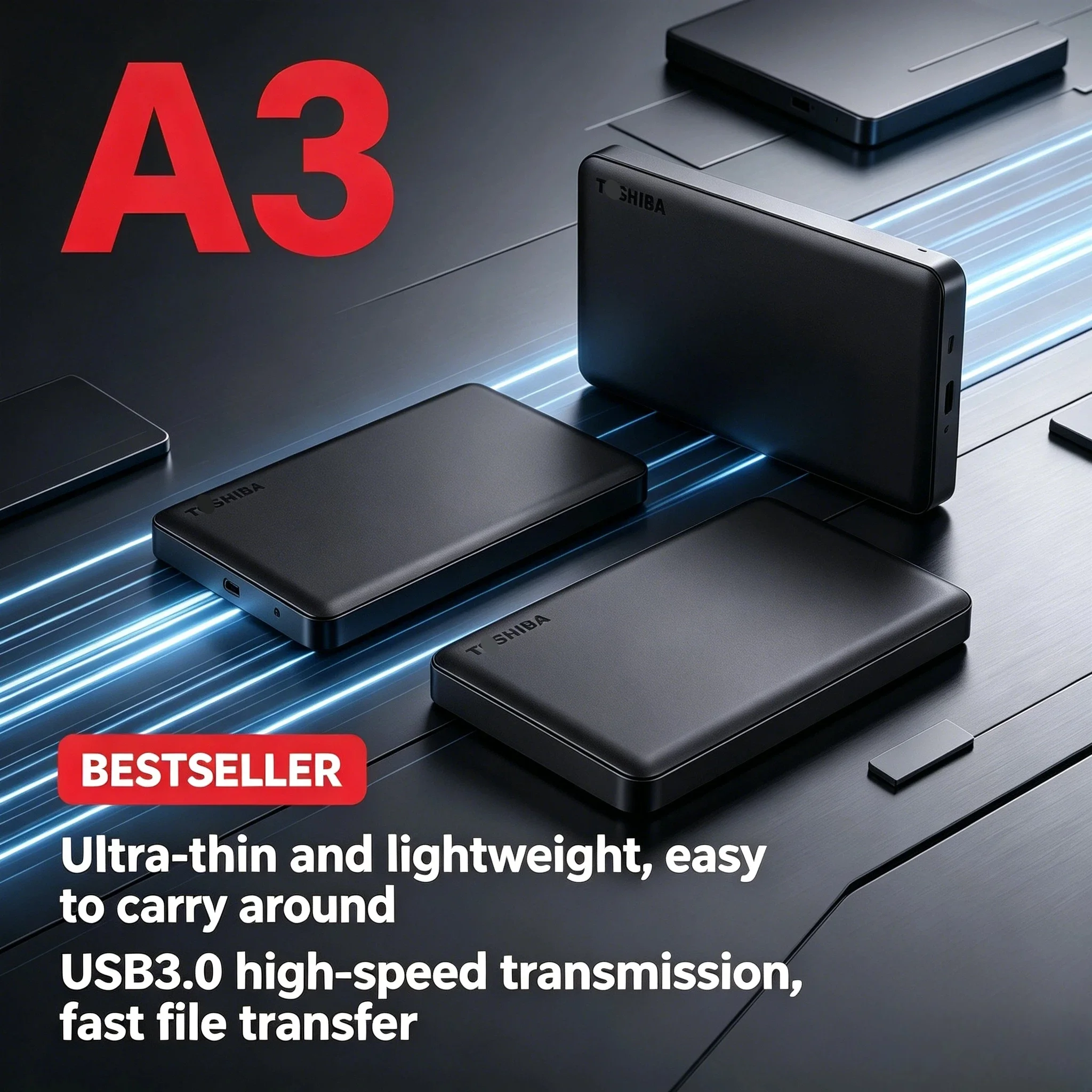 東芝oem-a3拡張500gb-1tb-2tb-usb30-25インチ外付けhddポータブルハードディスクドライブボックスストレージコンパクトプロマックス