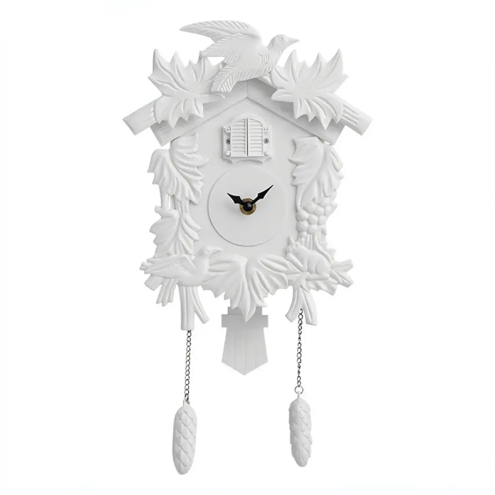 Decorative Bird Cuckoo Clock Retro Plastic Wall Watch Unique Vintage Design Accurate Silent Movement For Home Office Decor