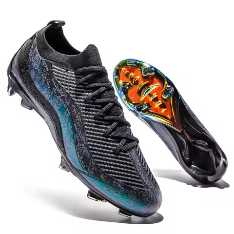 Men's Football Boots Professional TF/FG Soccer Field Shoes Quality Turf Training Football Cleats Indoor Anti-slip Footwear 2026