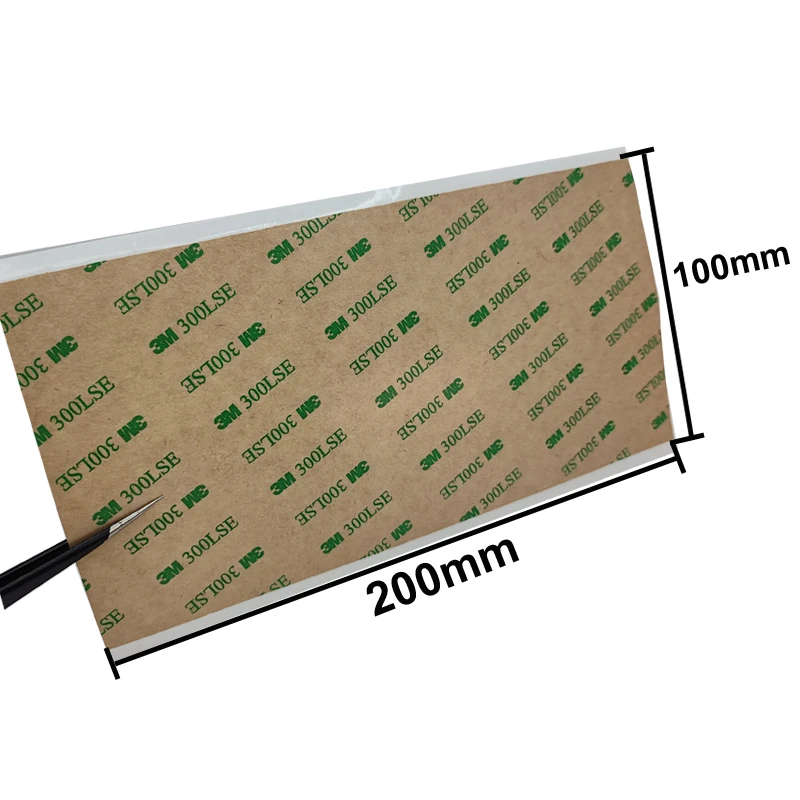 4 "x 8" (100 مللي متر * 200 مللي متر) 3m 300LSE مزدوجة الوجهين سوبر لزجة الثقيلة لاصق ملصق كاميرا الهاتف الخليوي LCD زجاج إصلاح الباروكة Exten