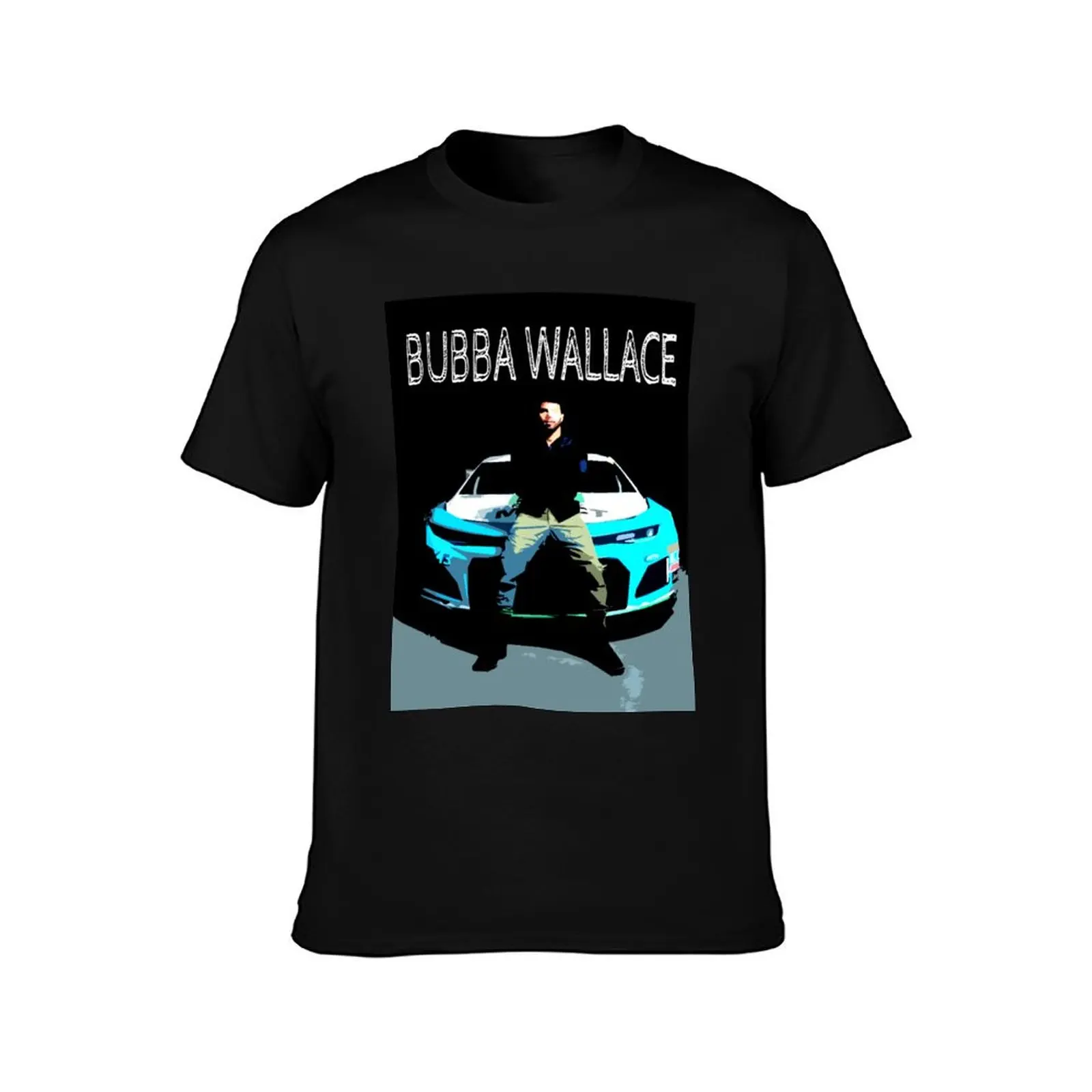 BUBBA WALLACE T-Shirt Summer Casual Cotton Tee Oversized Streetwear Tops Vintage Graphic Print Loose Fit Short Sleeve