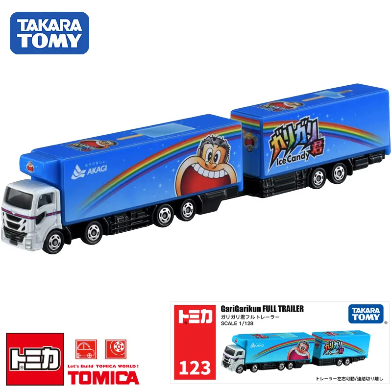 TAKARA TOMY Simulation Legierung Druckguss Automodell Spielzeug 123 Gari Jun langer Transporter LKW, Jungenspielzeug, Weihnachtsgeschenk für Kinder