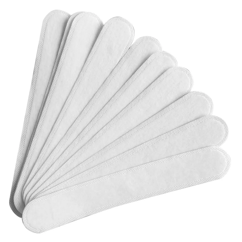 

40Pcs Disposable Hat Pad Ergonomic Adhesive Sweat Absorbing Sticker for Men Women Caps Sweatband Non-Woven Hat Liner Pad
