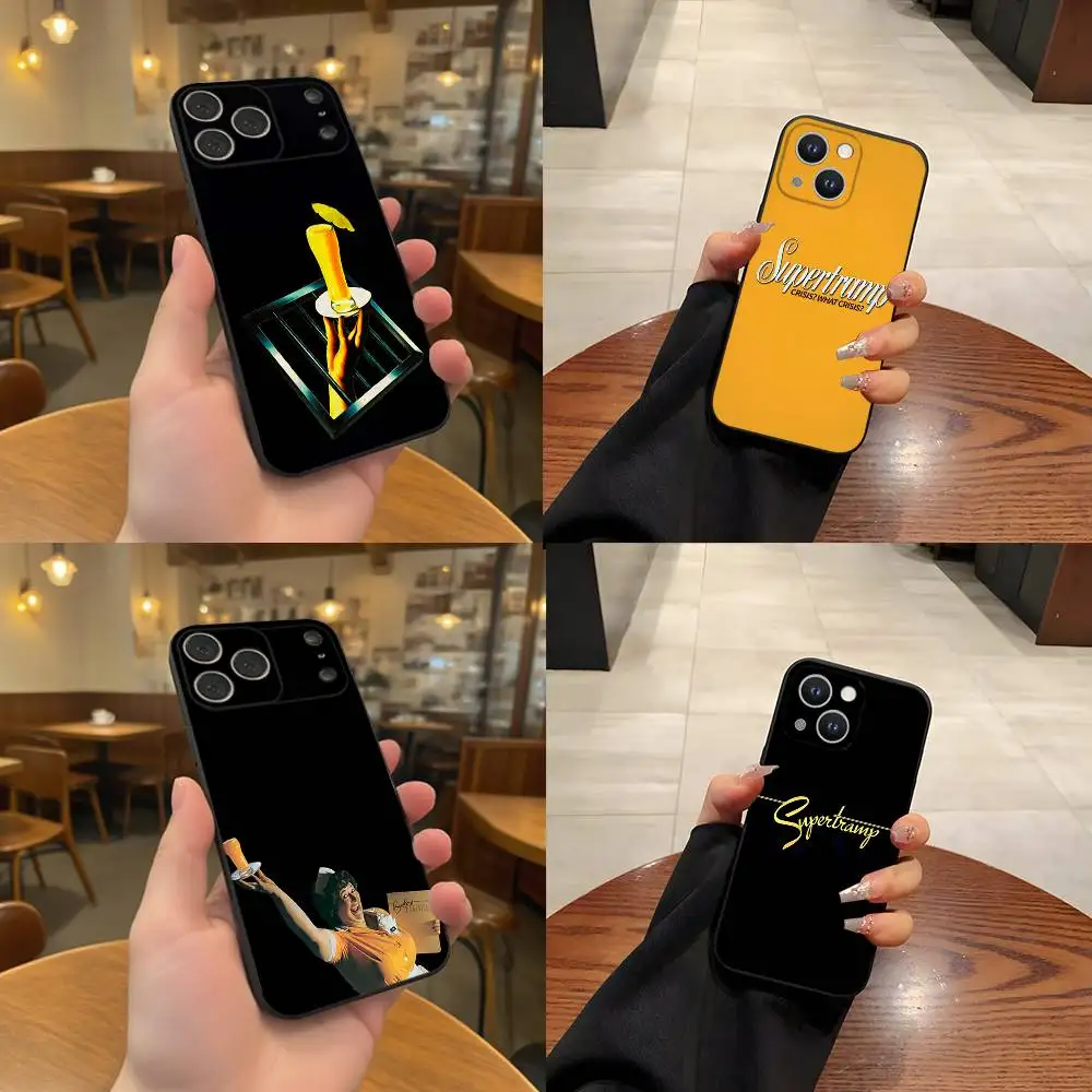 

S-Supertramp Breakfast in America Phone Case For iPhone 17,16,15,14,13,12,11,Pro,Max,Plus Black Soft Cover