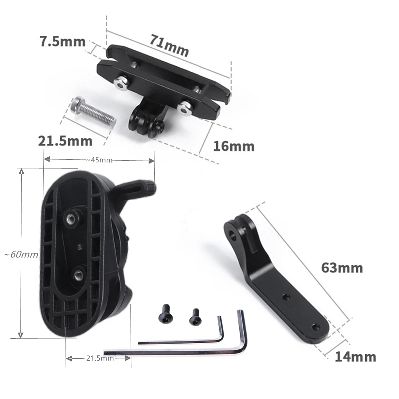 Cojín de luz trasera de Radar para Garmin Varia RCT715, adaptador Gopro, cojín de asiento, accesorios de montaje para bicicleta