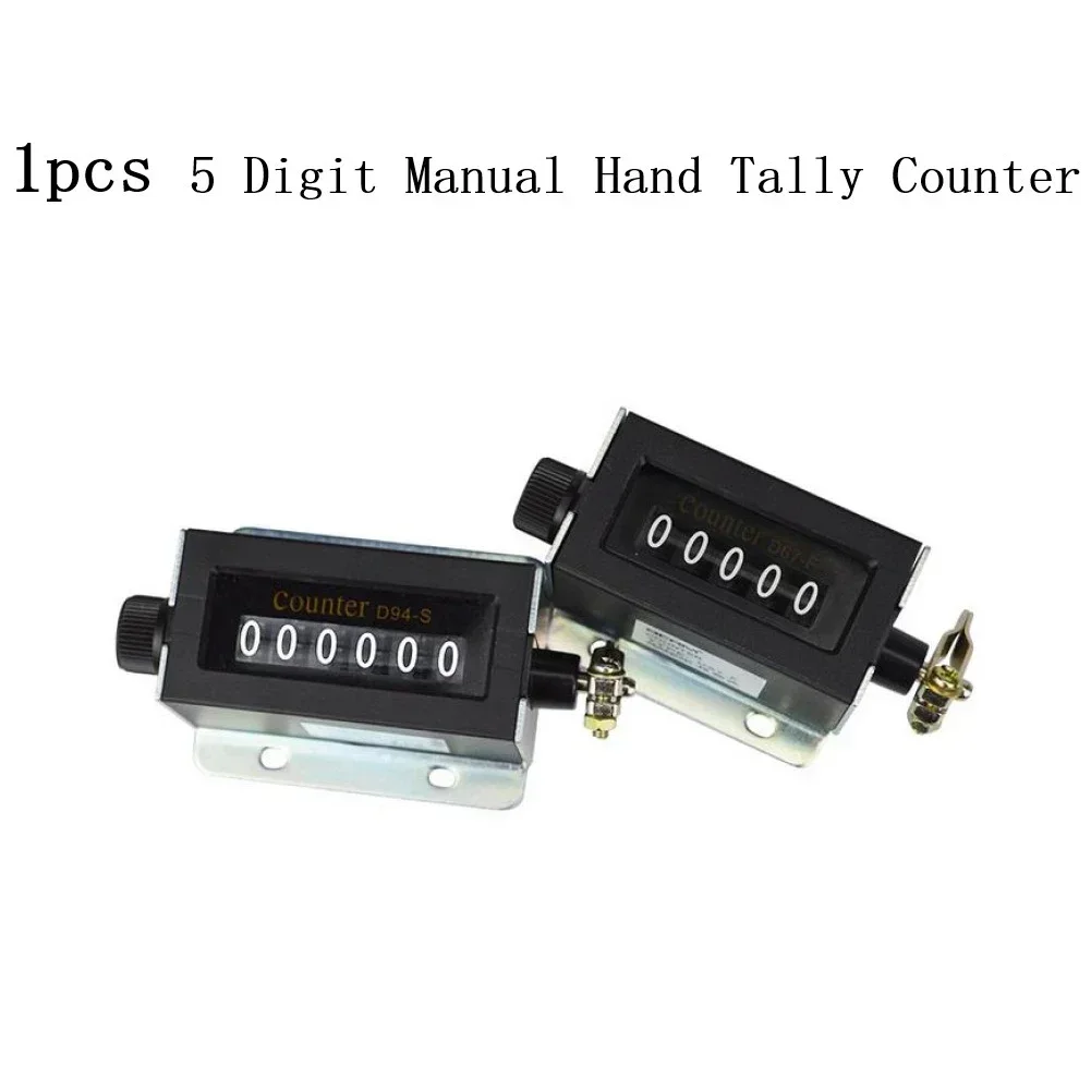 Manual Counter Mechanical Counter Resettable Tally Counter 5 Digit Display 82g/2.9oz Clicker D67F Mechanical Brand New