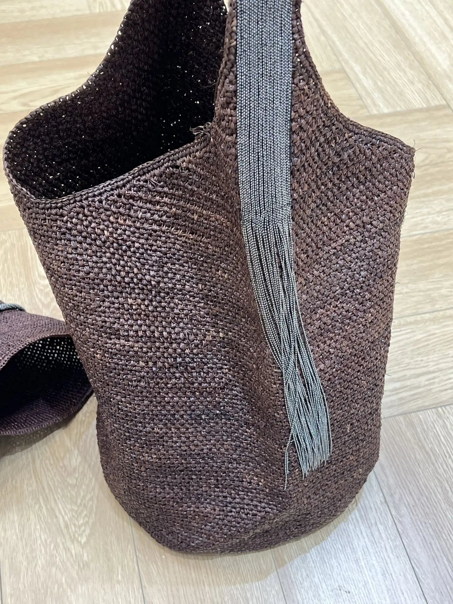 New Spring/Summer Beaded Straw Sun Hat Handbag - Casual, Stylish, And Versatile For Women