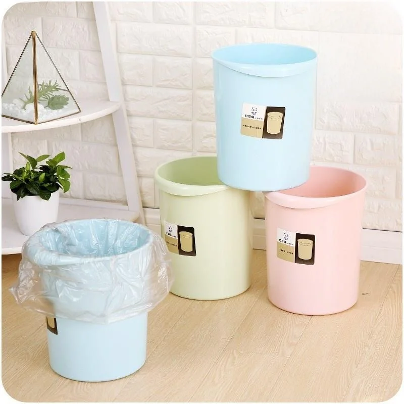 

Small Size Plastic Tra Can Restaurant Garbage Buet Special Large Toilet Waste Bin Home Cleaning Tools round ape 9L Capa...