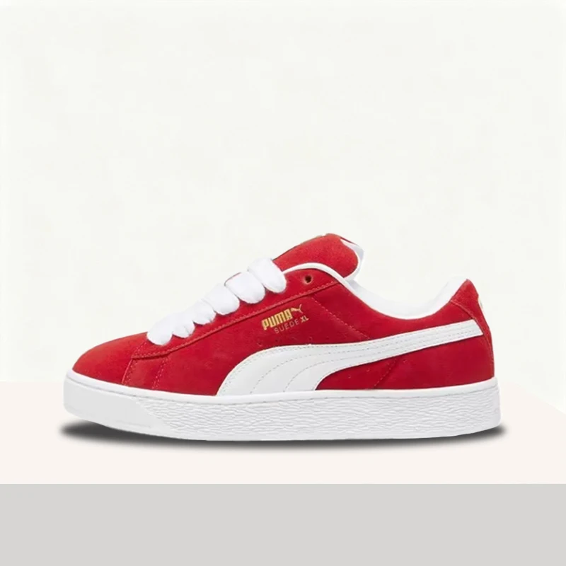 

Puma Suede Classic: Модные, минималистичные, стильные и удобные низкие кроссовки (унисекс) в красно-белых тонах 395205-03