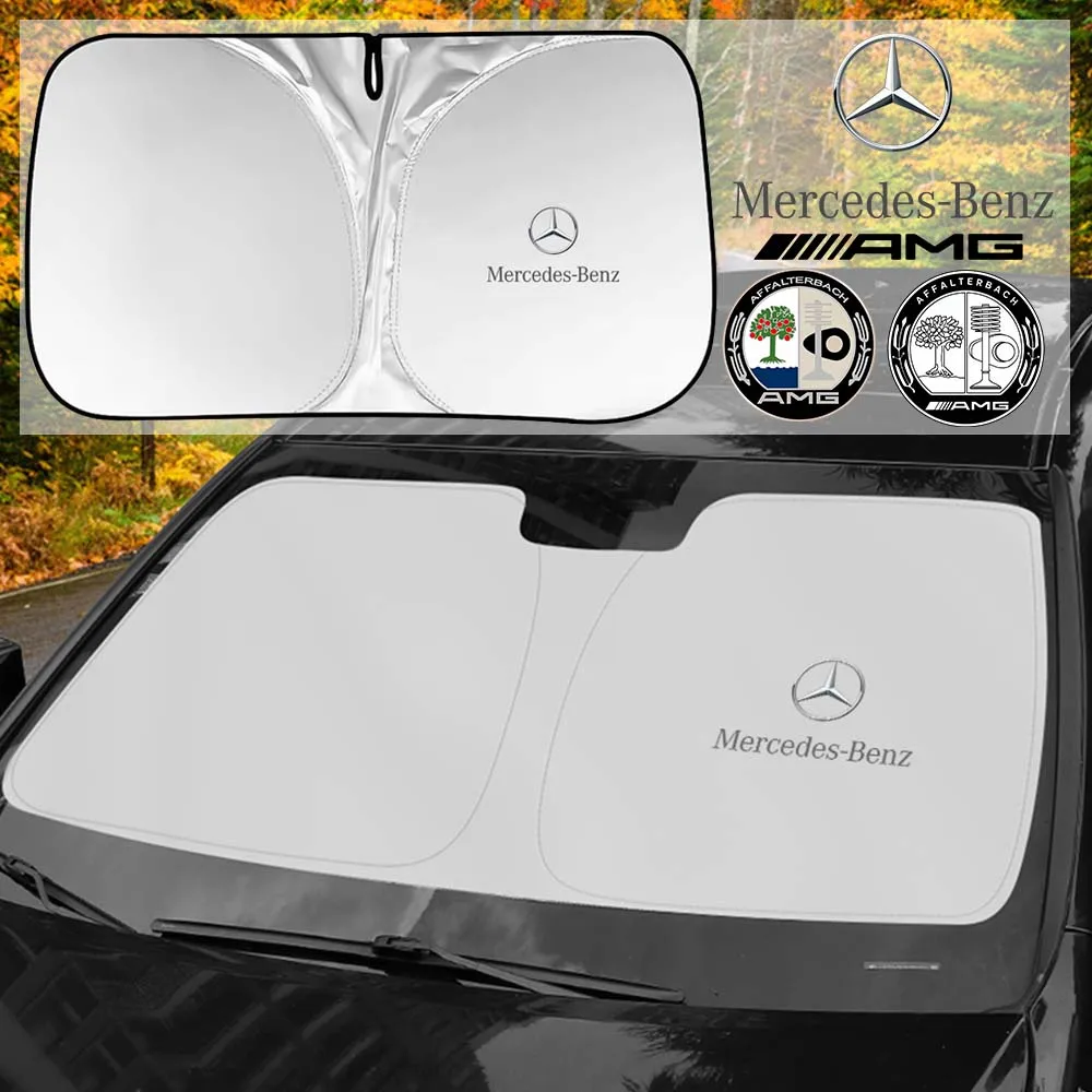 Windshield Sunshade Car Window Sun Shade Cover Auto Sun Visor for Mercedes Benz AMG W206 W204 W205 W212 W213 W221 W222 W223 W251