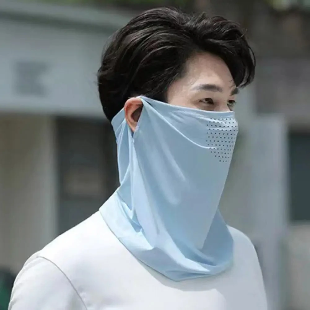 

Unisex UV Protection Outdoor Neck Wrap Cover Sports Sun Proof Bib Ice Silk Mask Face Cover Neck Wrap Cover Sunscreen Face Scarf