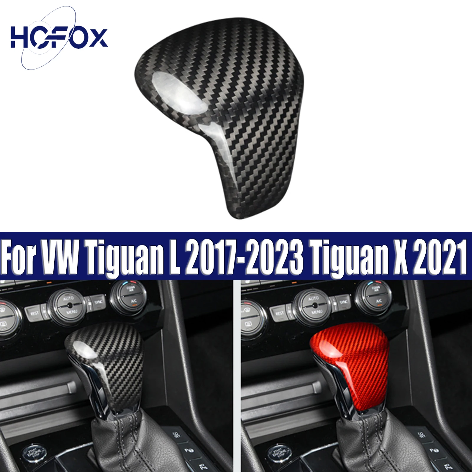 

Car Gear Shift Knob Cover Trim For VW Tiguan L 2017-2023 Tiguan X 2021