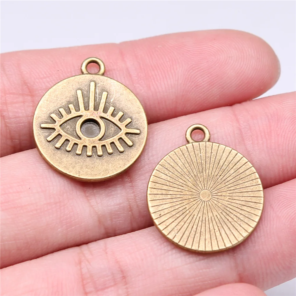 20pcs Witch Evil Eye Charms, DIY Jewelry Making