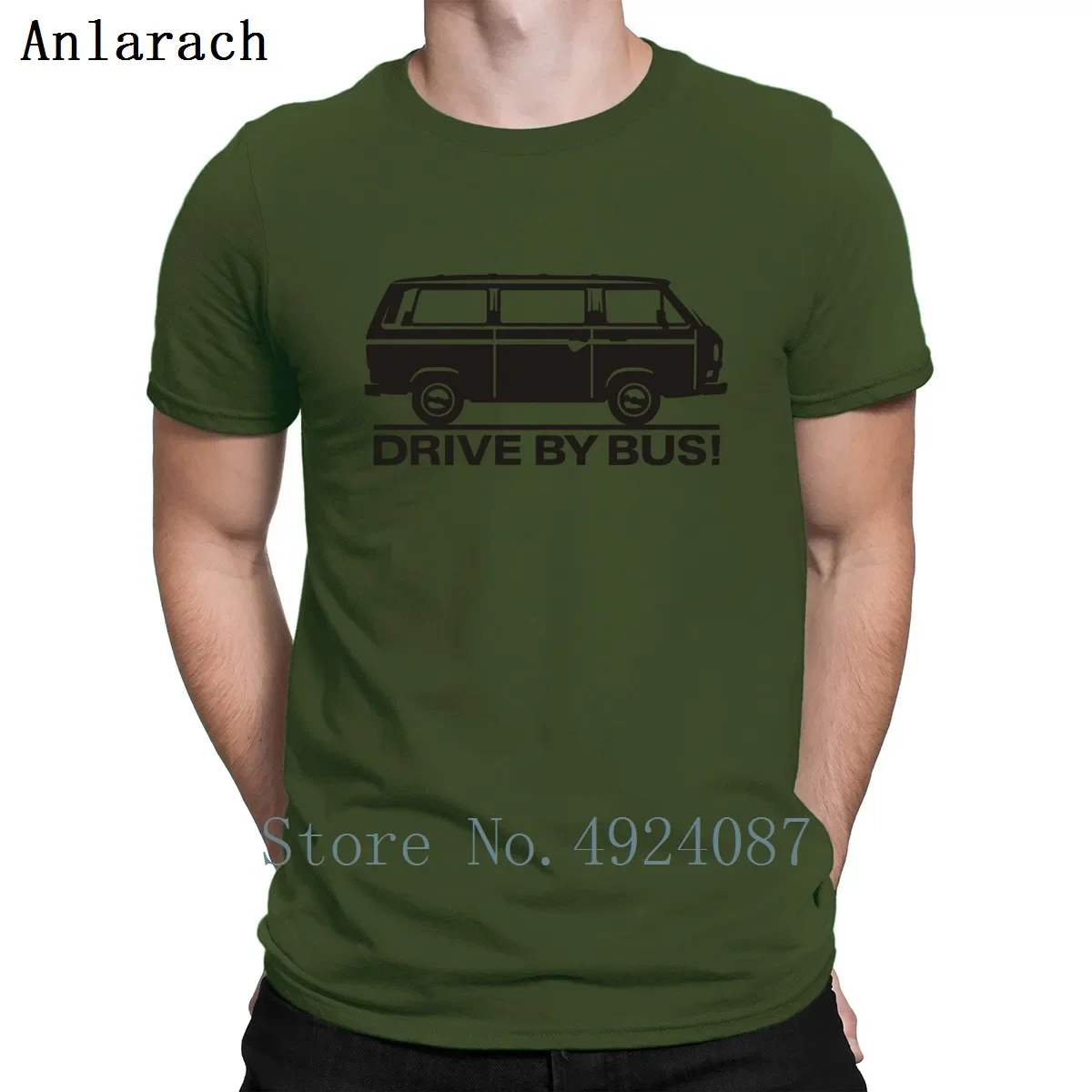 T3 Drive By Bus T Shirt Printed Short Sleeve Spring Streetwear Tshirt Men Family Loose Better Male