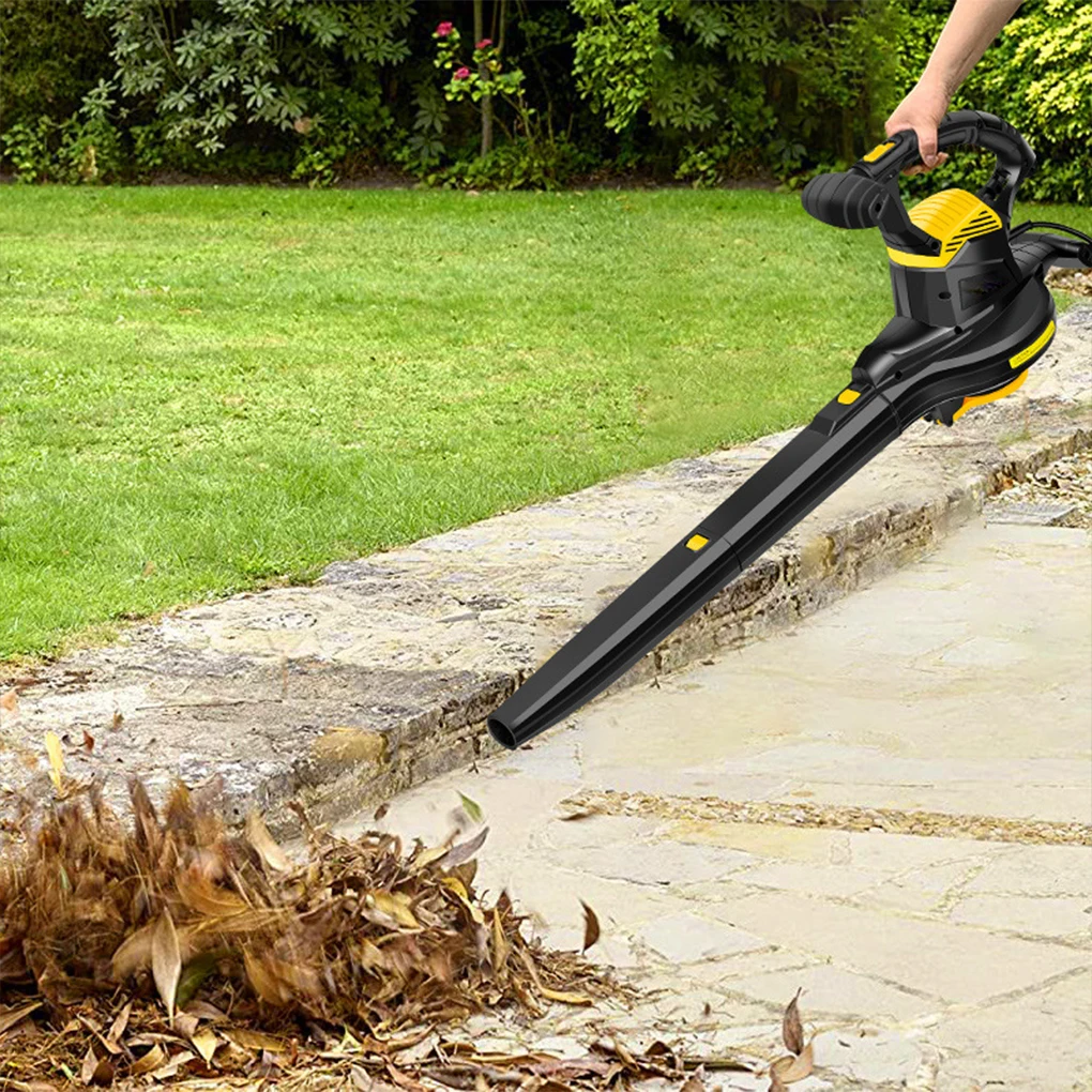 Variable Speed Control Blower Road Artifact Fallen Leaf Collector Snowblower Yard Leaf Blower Suction Room Lawn Vacuum EU Plug