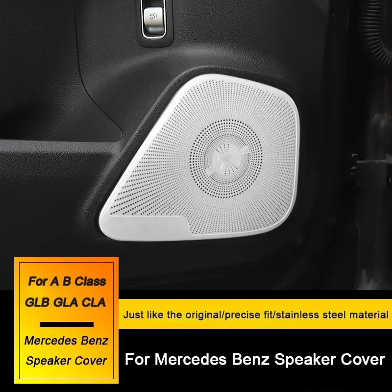 For Mercedes Benz GLB X247 GLA H247 CLA C118 A B Class W177 W247,Car Tweeter Cover, Trunk Door Audio A-pillar Speaker Horn Cover