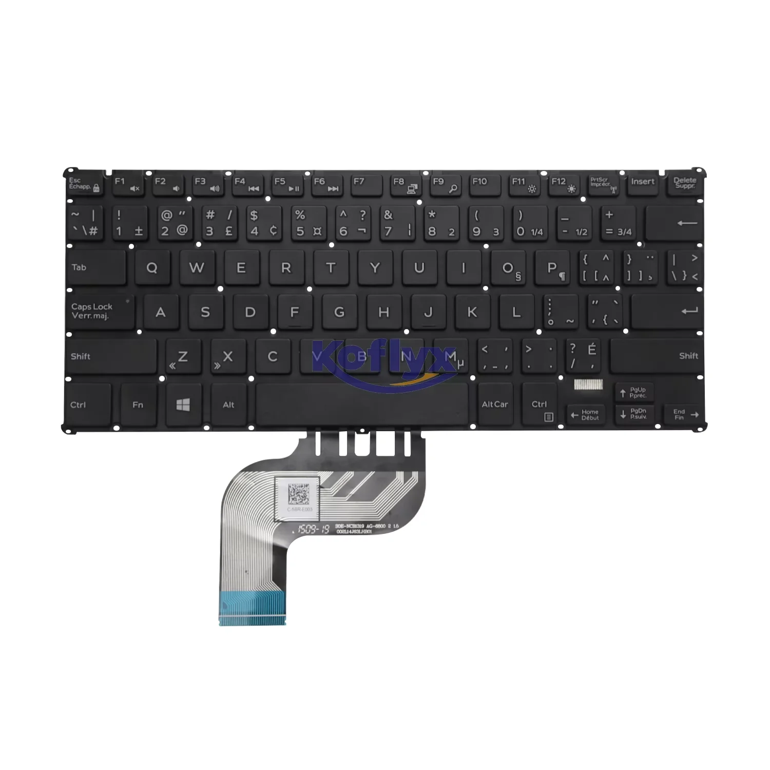 04JMRY Koflyx new Keyboard for Dell Inspiron 11 3000 Series 11 3162 3164 11-3162 11-3164 CA