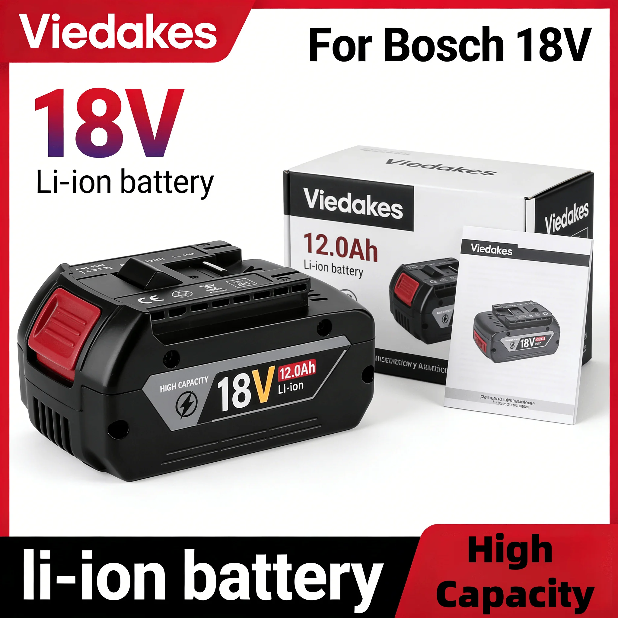 

Fast delivery 18v 8000/10000mAh bateria for bosch 18v power tools GSR GDR GSB GDX GKS GWS GLL GOP for bosch battery 18v