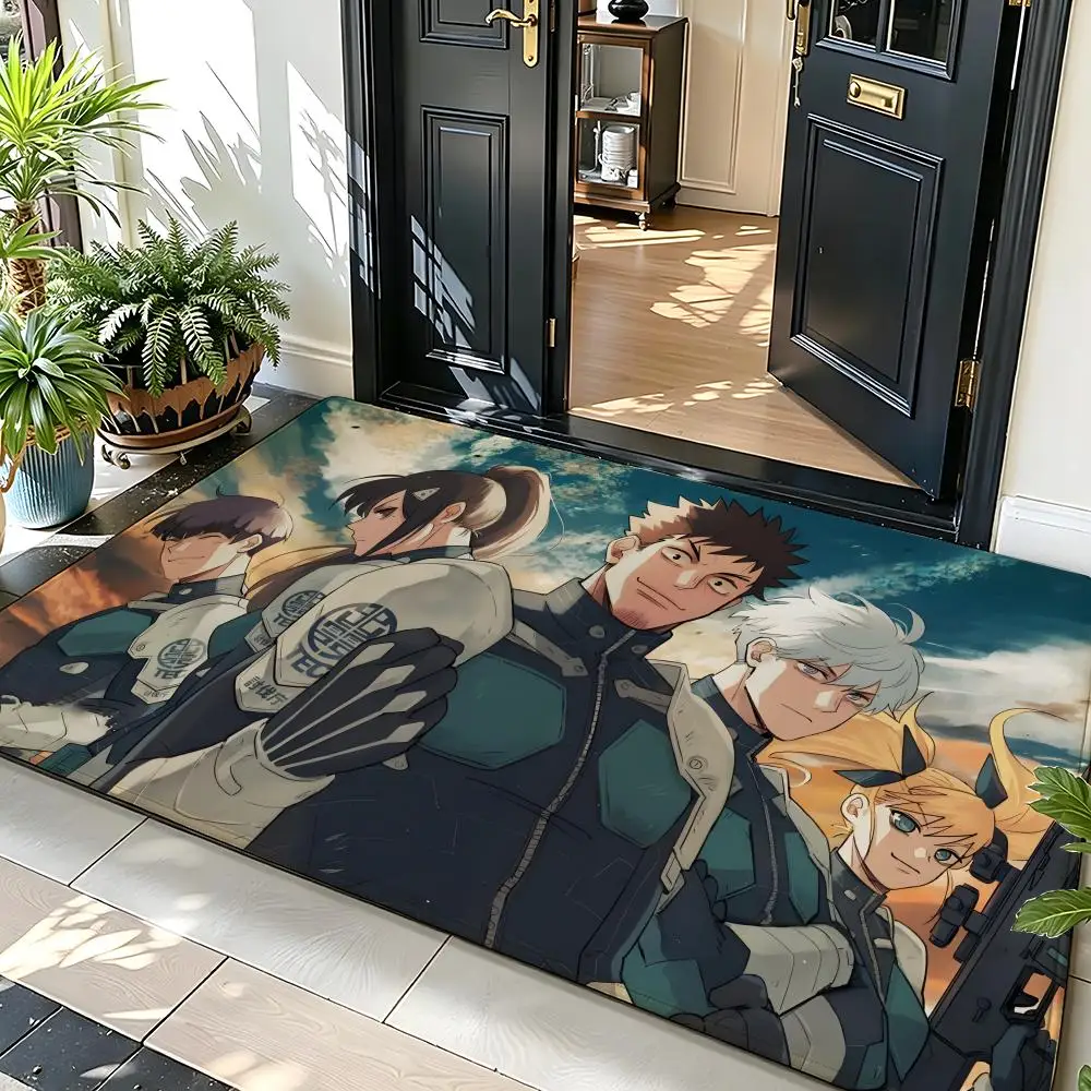Anime K-Kaiju N-No8 Floor Mat Soft Flannel Floor Mat  Suitable for Entryways, Living Rooms, Bedrooms, and Bathrooms