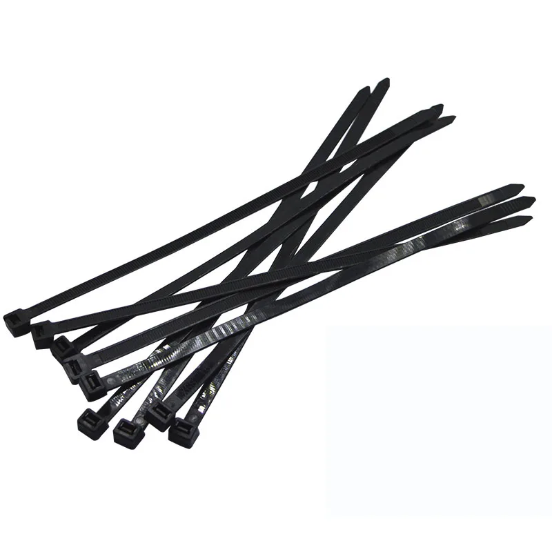 Wide Bold Black Self Locking Nylon Cable Ties Heavy Duty Plastic Zip Straps Industrial Household Wire Fix Organizer 200-1000Pcs