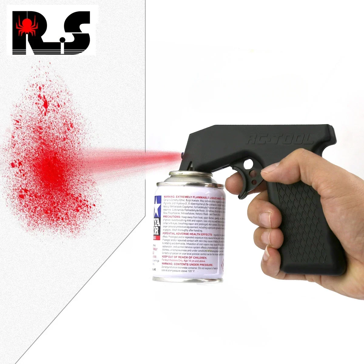 Tamiya-Adaptador de botella pulverizadora de pintura, mango de pulverización de Aerosol, gatillo de agarre completo, herramientas de pintura de Robot de coche RC, accesorios de mantenimiento