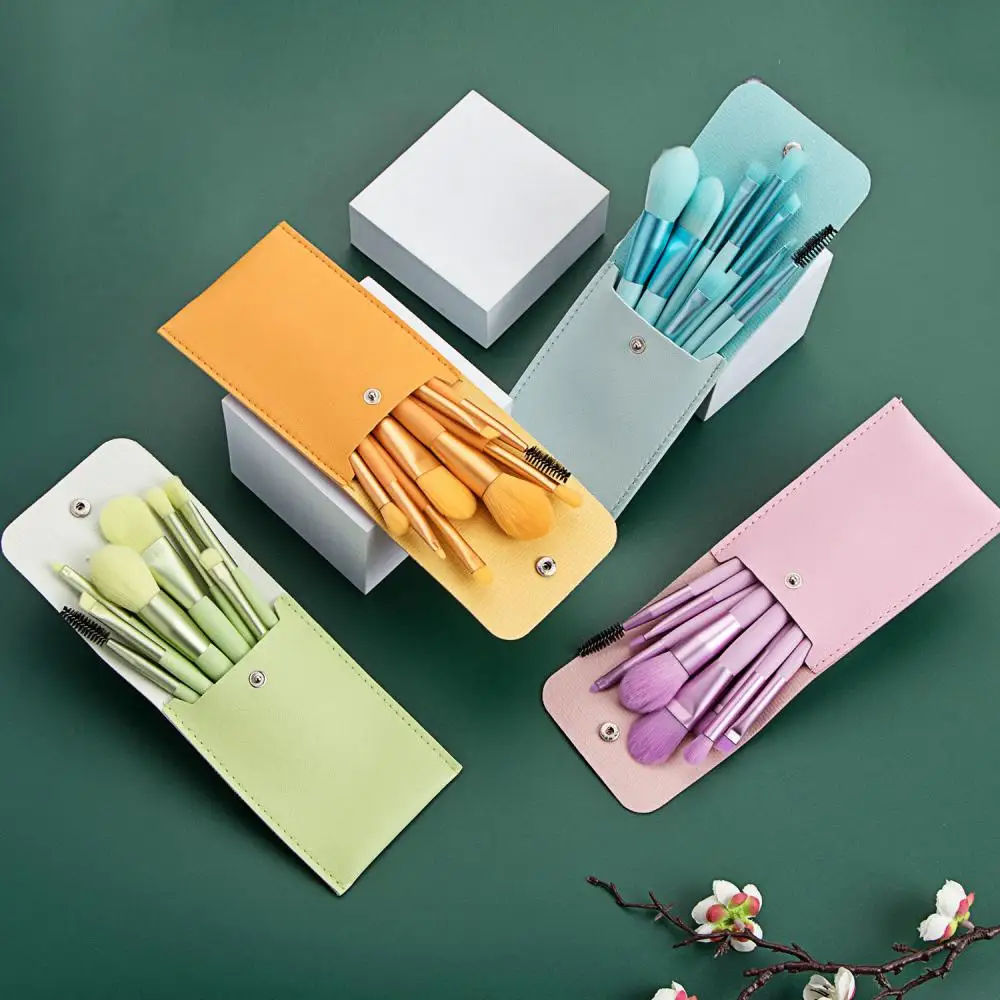 Mini Reis Draagbare Zachte Make-Up Borstels Set Oogschaduw Foundation Poeder Wimper Lip Concealer Blush Make-Up Borstel Set