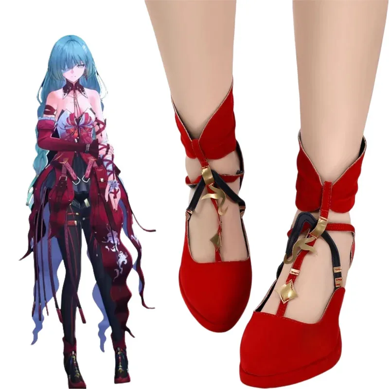 

qq28LQWuthering Waves Phrolova Cosplay Game Shoes Costume Accessories Props Anime Halloween Costumes for Woman Shoe