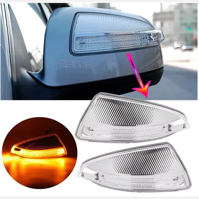 Image of Auto Links + Rechts LED Rückspiegel Blinker Licht für Mercedes-Benz Viano VITO W639 W204 A2048200721 Automotive blinker