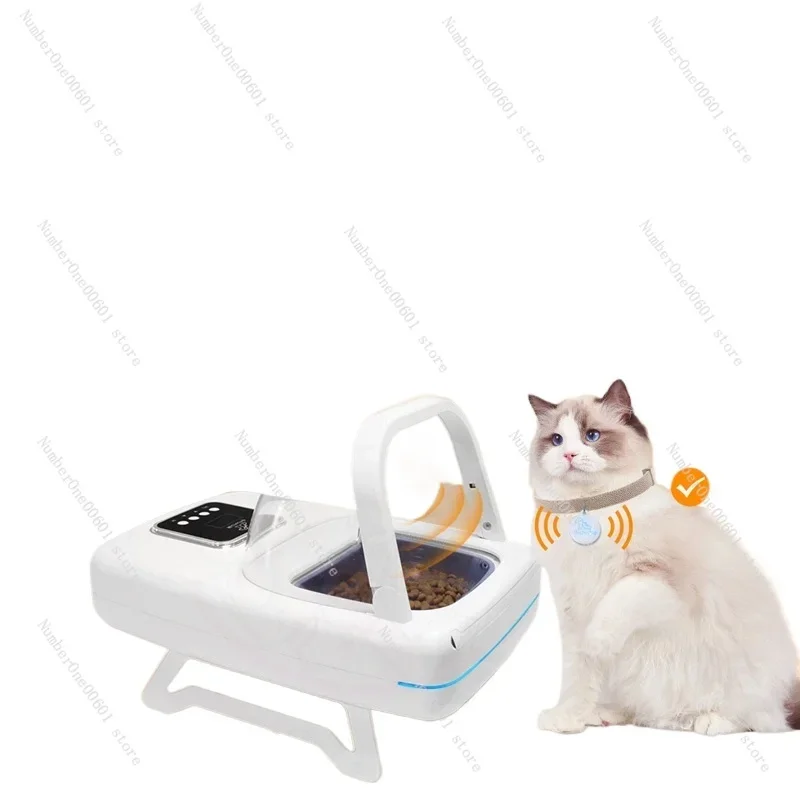 Smart Chip Cat Automatic Identification Feeder Infrared Induction Pet Cat Bowl Weight Loss Timing Wet Food Preservation